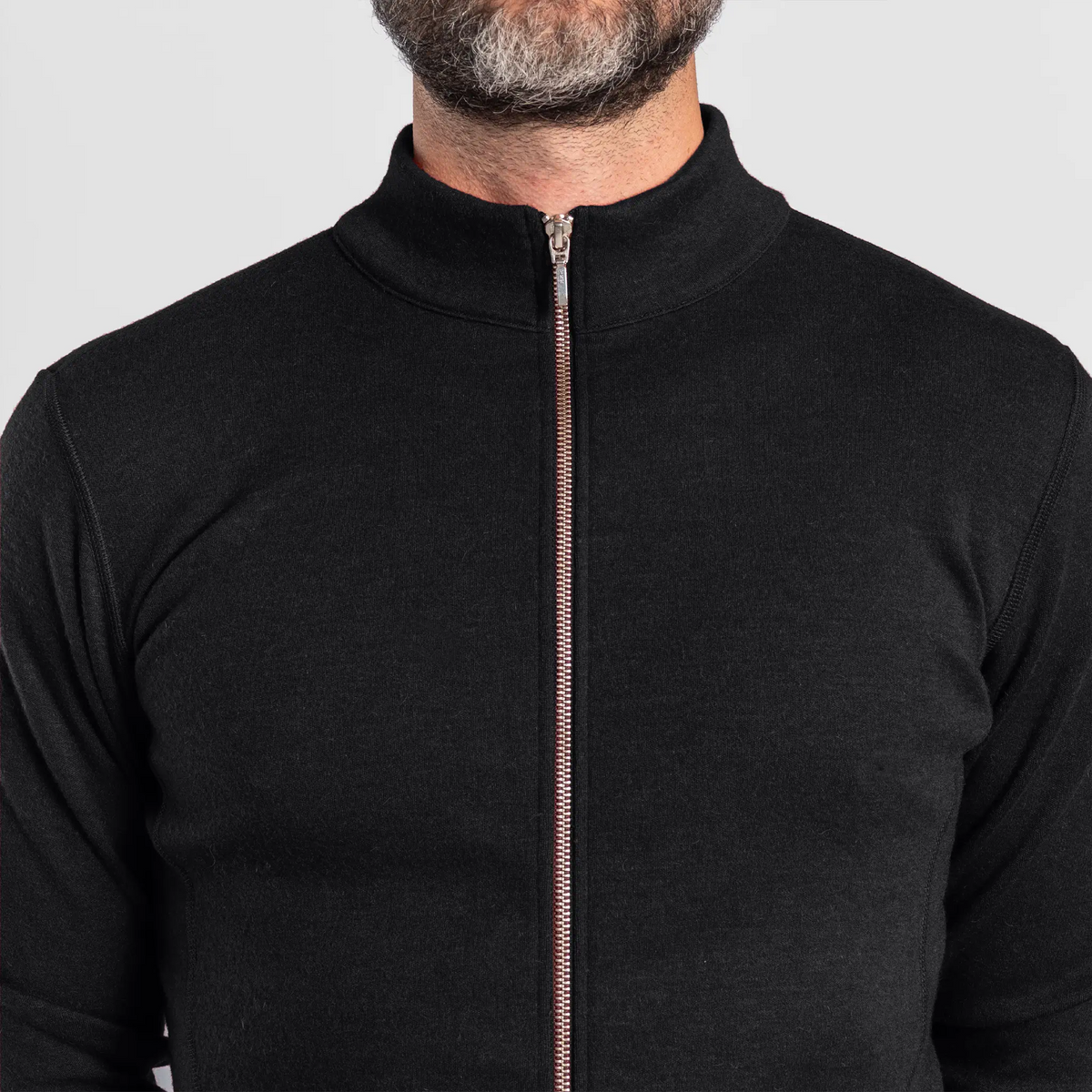 mens wind protection jacket full zip color black