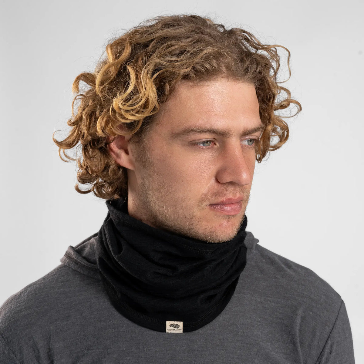 unisex eco friendly neck gaiter ultralight color black