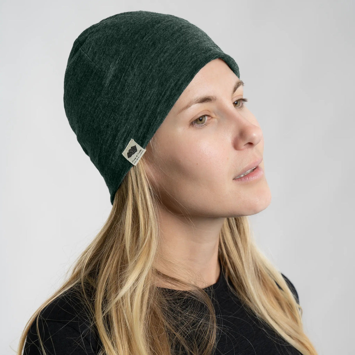 Alpaca Wool Beanie: 160 Ultralight color dark teal
