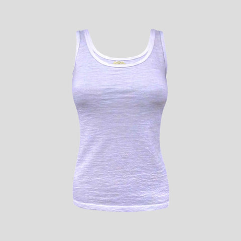 Women's Alpaca Wool Tank Top: 160 Ultralight