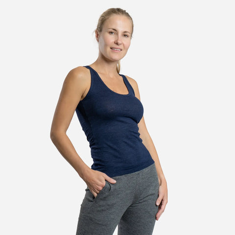 Women's Alpaca Wool Tank Top: 160 Ultralight