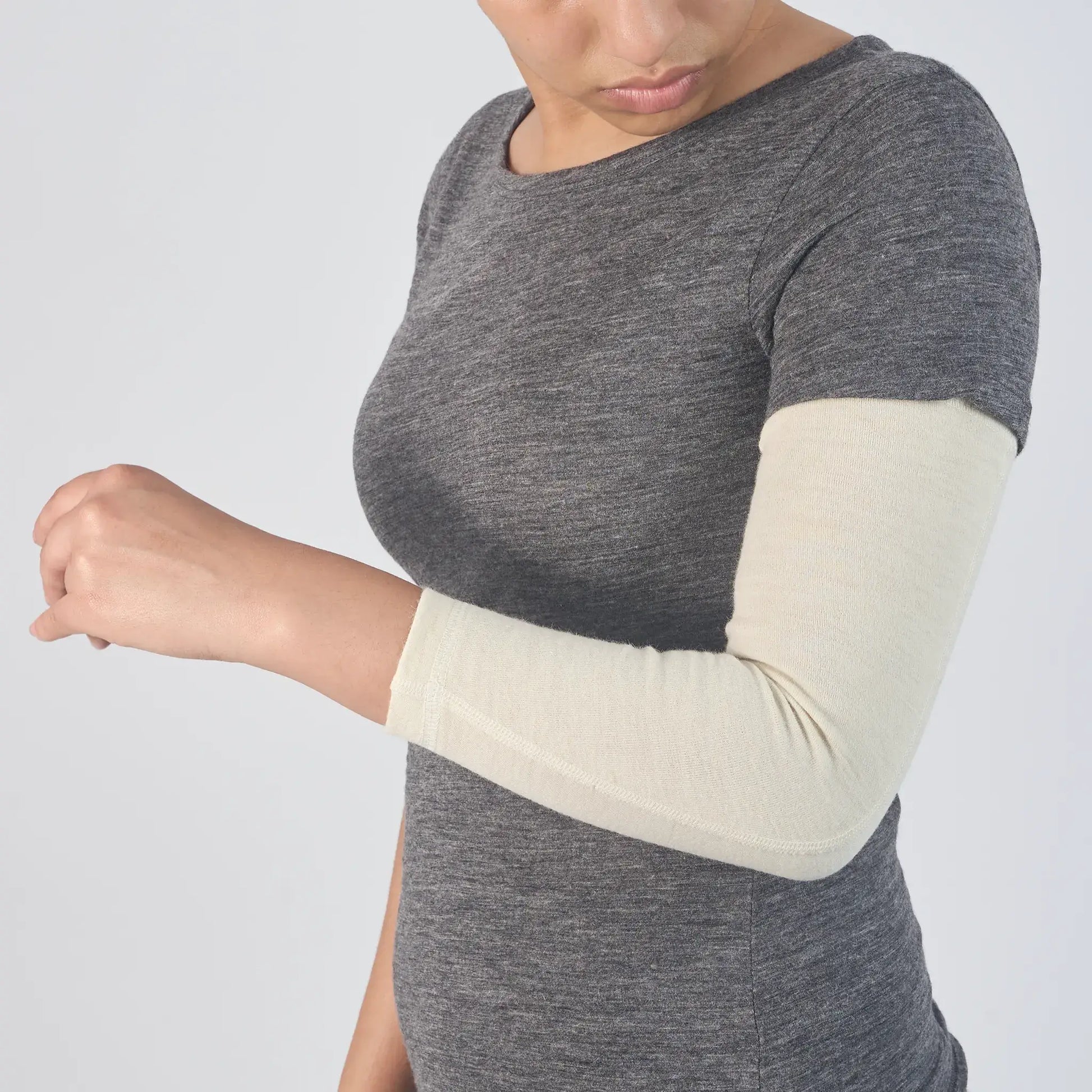 womens all natural sleeve lightweight color natural white