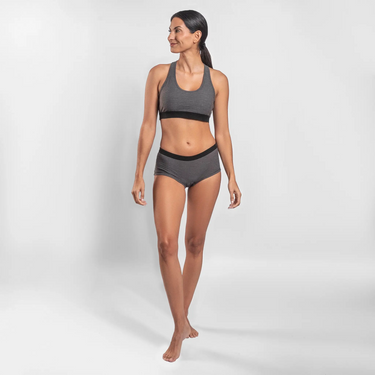 Women's Alpaca Wool Panties: 160 Ultralight color Gray