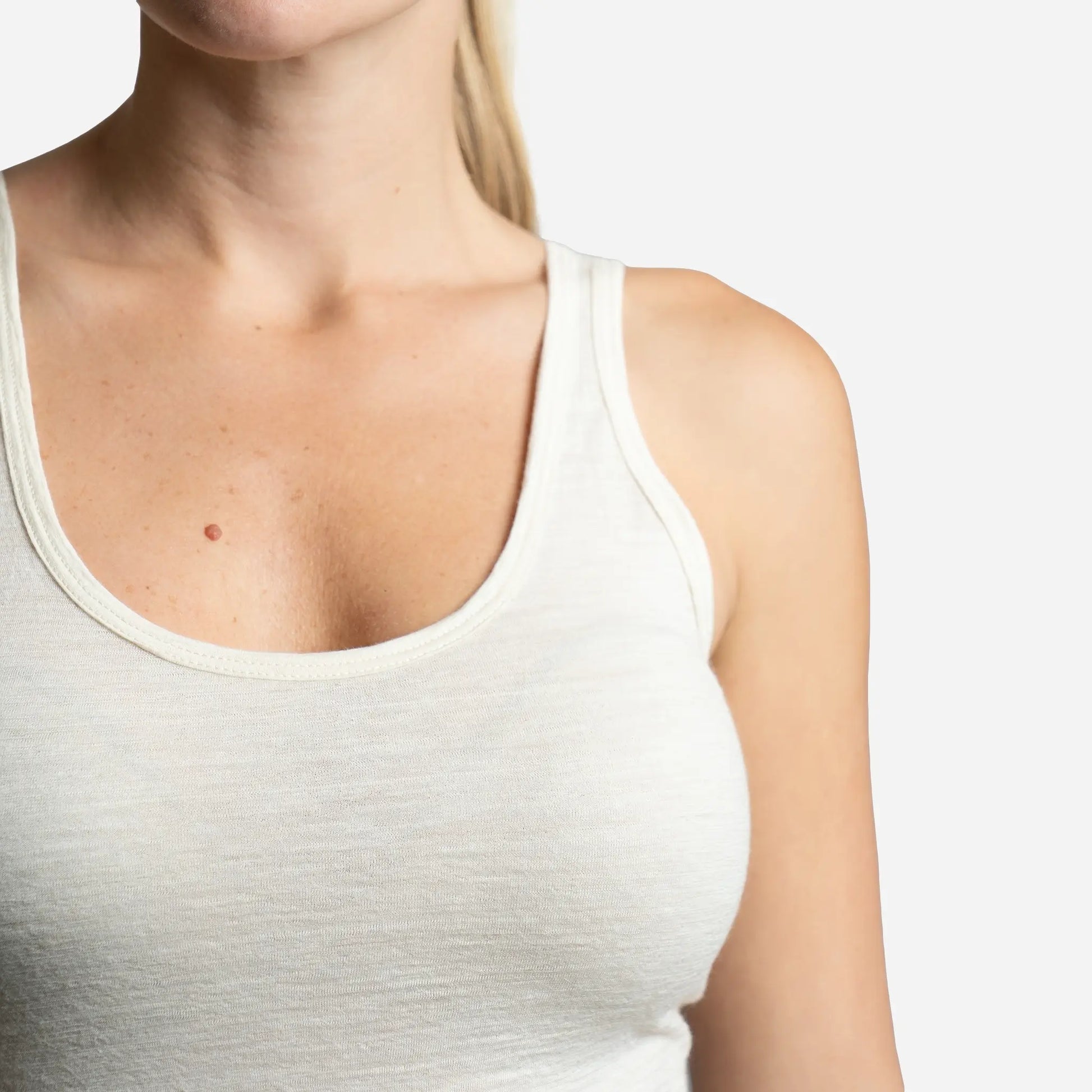 womens all purpose tank top ultralight color natural white