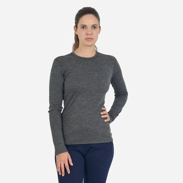 Women's Alpaca Wool Sweater: 300 Lightweight color gray