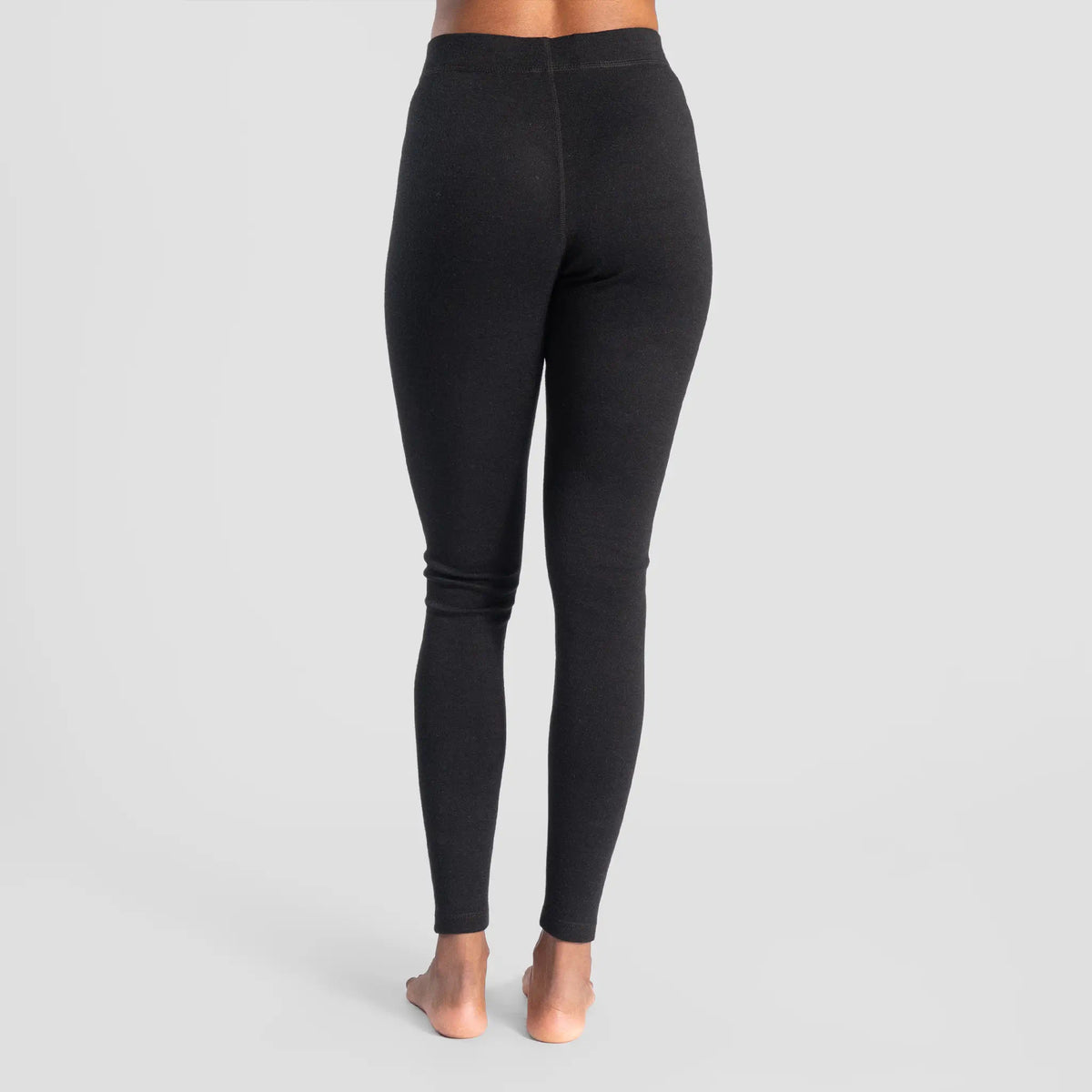 womens alpaca wool fabric leggings lightweight color black
