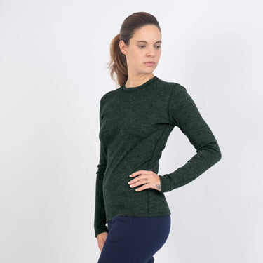 Women's Alpaca Wool Sweater: 300 Lightweight color dark teal