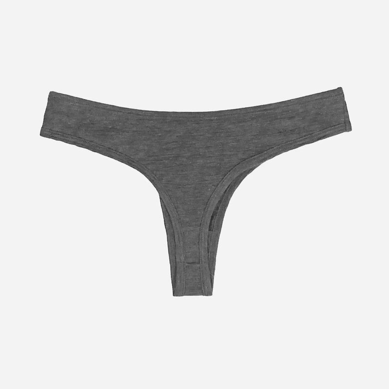 womens alpaca wool thong functional color gray