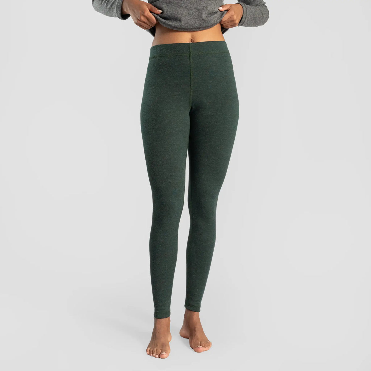 womens antiodor leggings lightweight color dark teal