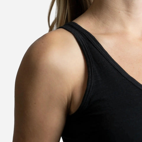 Women's Alpaca Wool Tank Top: 160 Ultralight