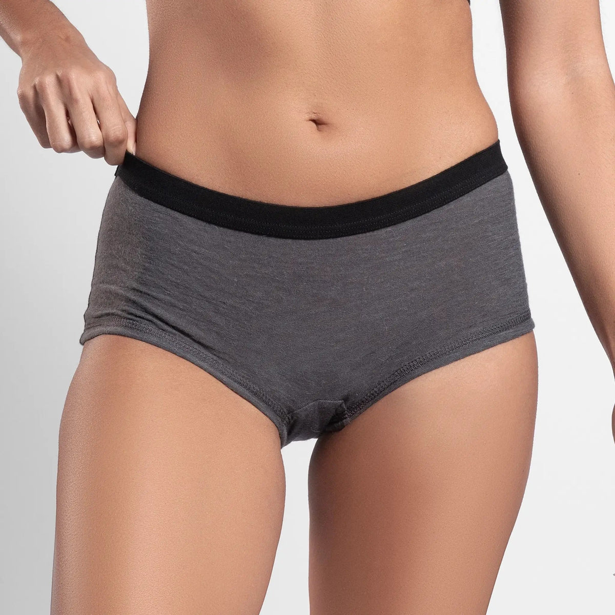 Women's Alpaca Wool Panties: 160 Ultralight color Gray