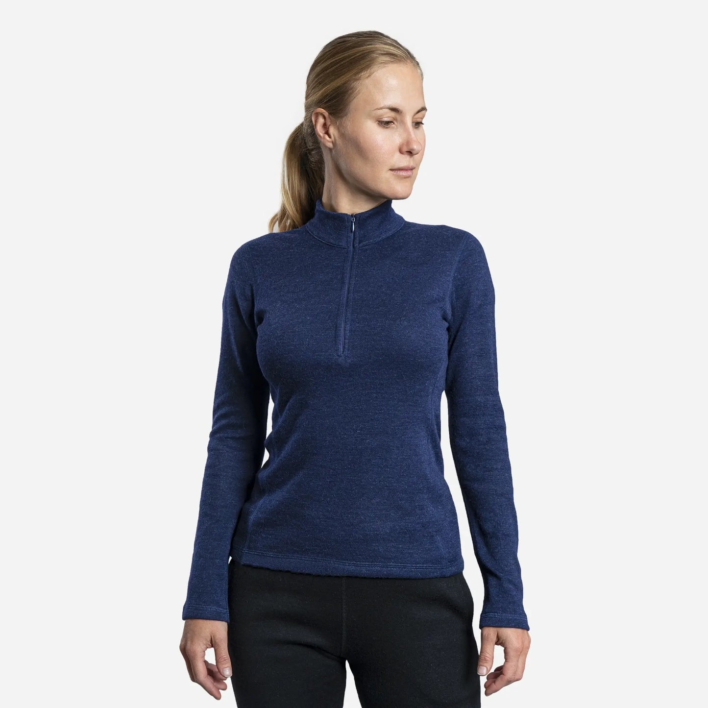 Women's Alpaca Wool Base Layer: 300 Lightweight Half-Zip