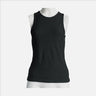 womens breathable running tank ultralight color black
