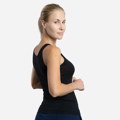 Women's Alpaca Wool Tank Top: 160 Ultralight