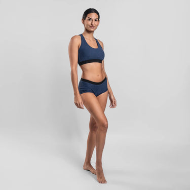 Women's Alpaca Wool Panties: 160 Ultralight color Natural Blue