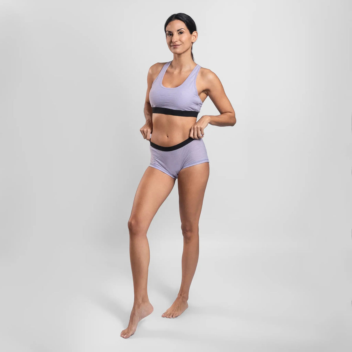 Women's Alpaca Wool Panties: 160 Ultralight color Lilac