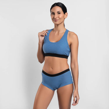 womens comfortable fit sports bra ultralight color baby blue