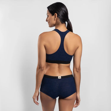 womens comfortable fit sports bra ultralight color navy blue