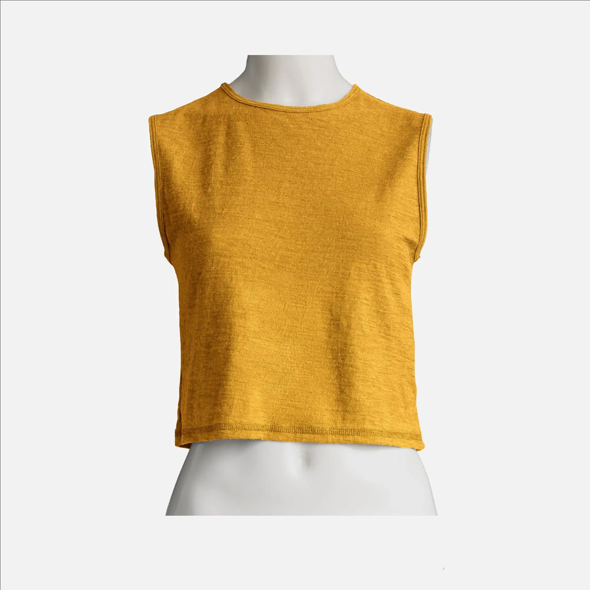 womens eco friendly crop tank ultralight color gold