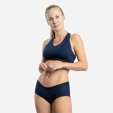 Women's Alpaca Wool Sports Bra: 160 Ultralight