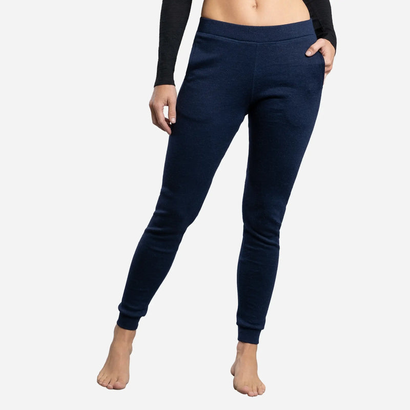 womens ecological sweatpants midweight color navy blue