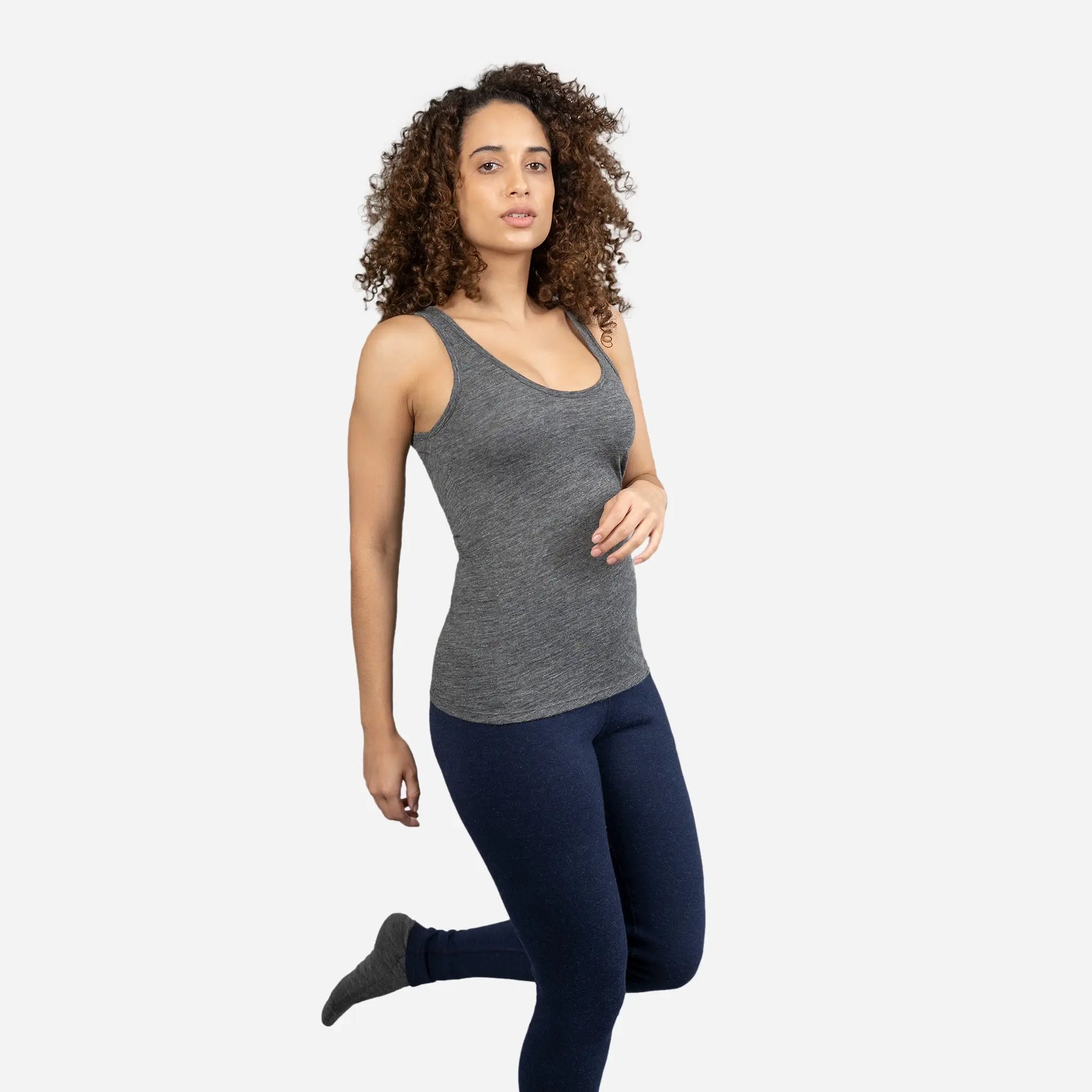 womens ecological tank top ultralight color gray