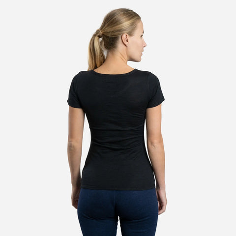 Women's Alpaca Wool Shirt: 160 Ultralight V-Neck