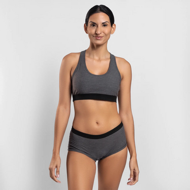 womens fast drying sports bra ultralight color gray