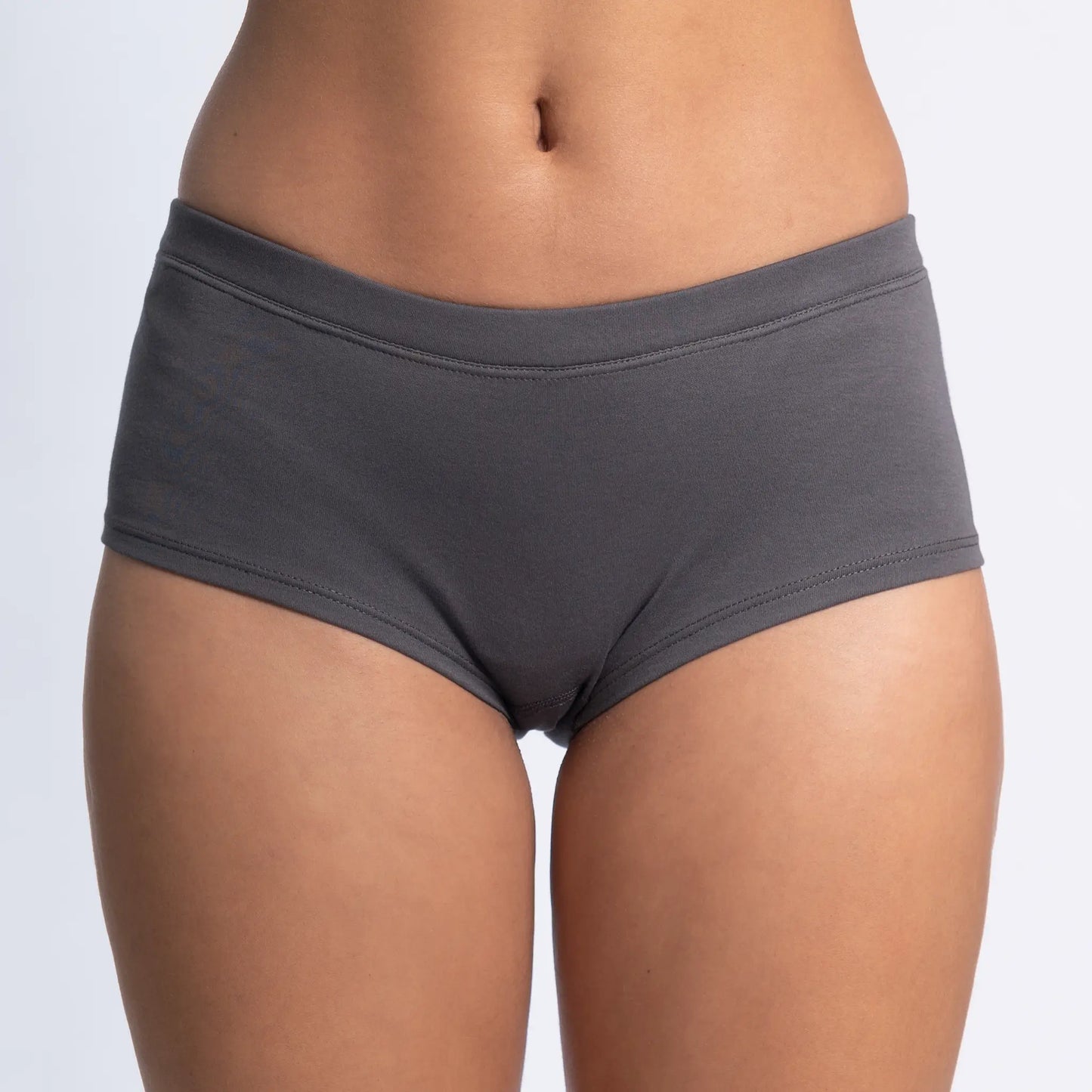 womens finest pima panties color gray