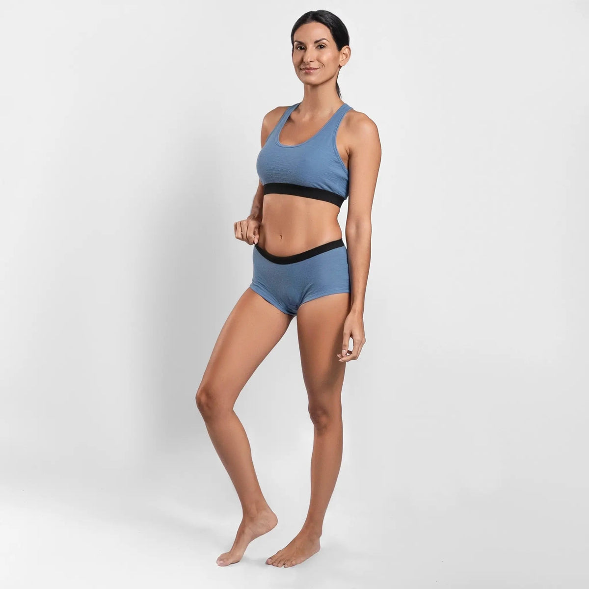 Women's Alpaca Wool Panties: 160 Ultralight color Baby Blue