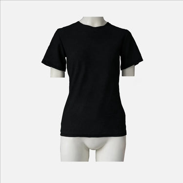 womens high performance running tshirt ultralight color black