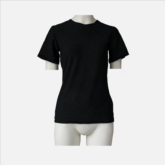 womens high performance running tshirt ultralight color black