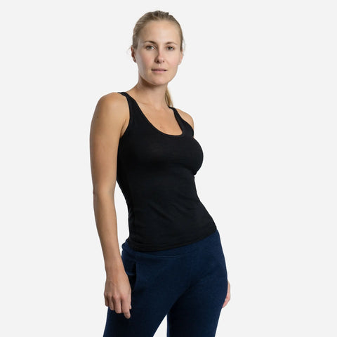 Women's Alpaca Wool Tank Top: 160 Ultralight