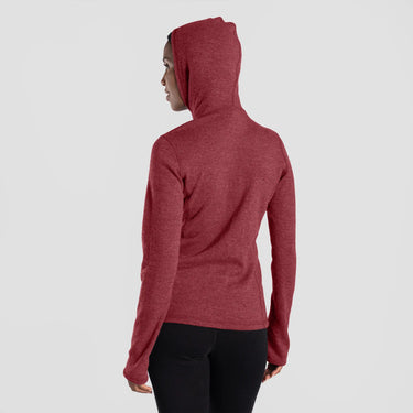 womens highly breathable hoodie jacket full zip color natural red