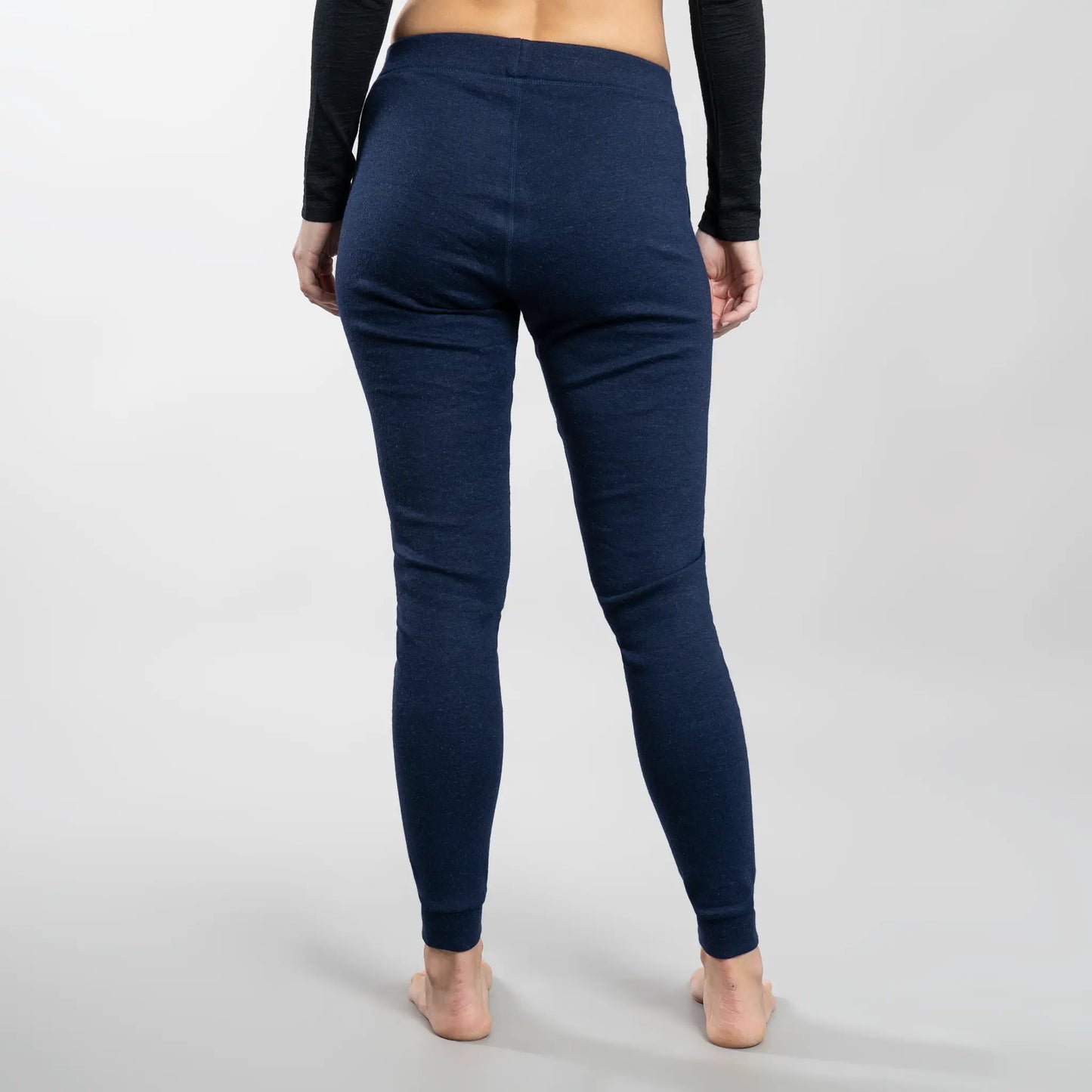 Women's Alpaca Wool Sweatpants: 420 Midweight color Navy Blue
