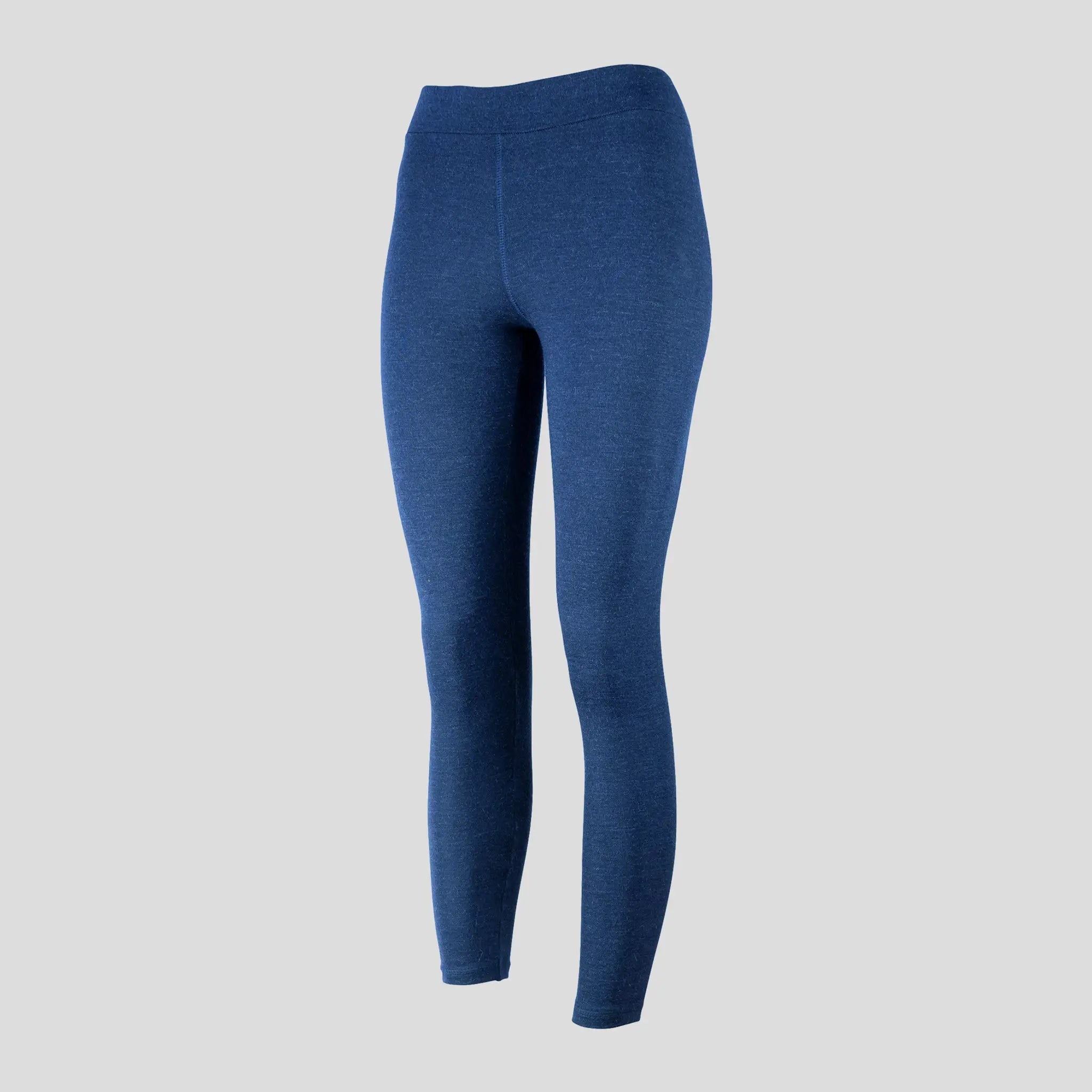 Women's Alpaca Wool Leggings: 300 Lightweight color natural blue