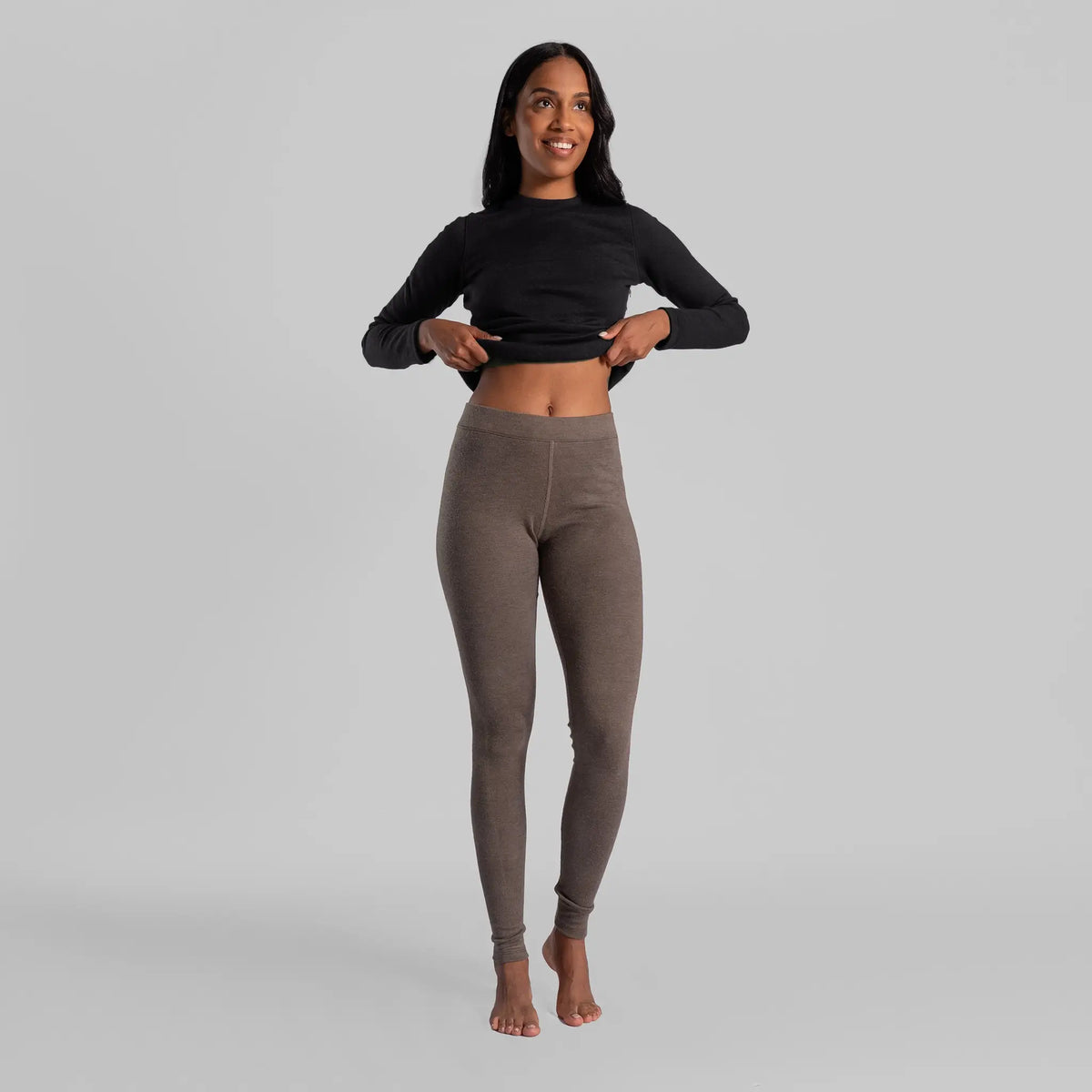 womens moisture wicking leggings lightweight color natural gray