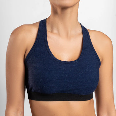 womens most comfortable sports bra ultralight color navy blue