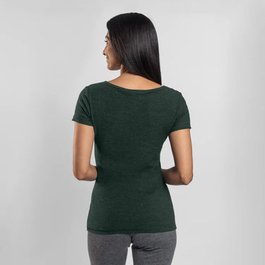 womens most comfortable tshirt crew neck color dark teal