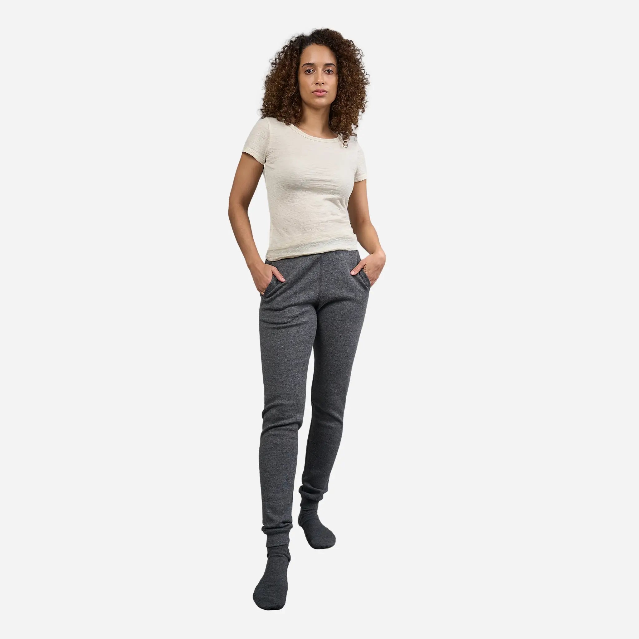 womens most sustainable sweatpants midweight color gray