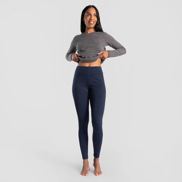 womens natural product leggings lightweight color navy blue