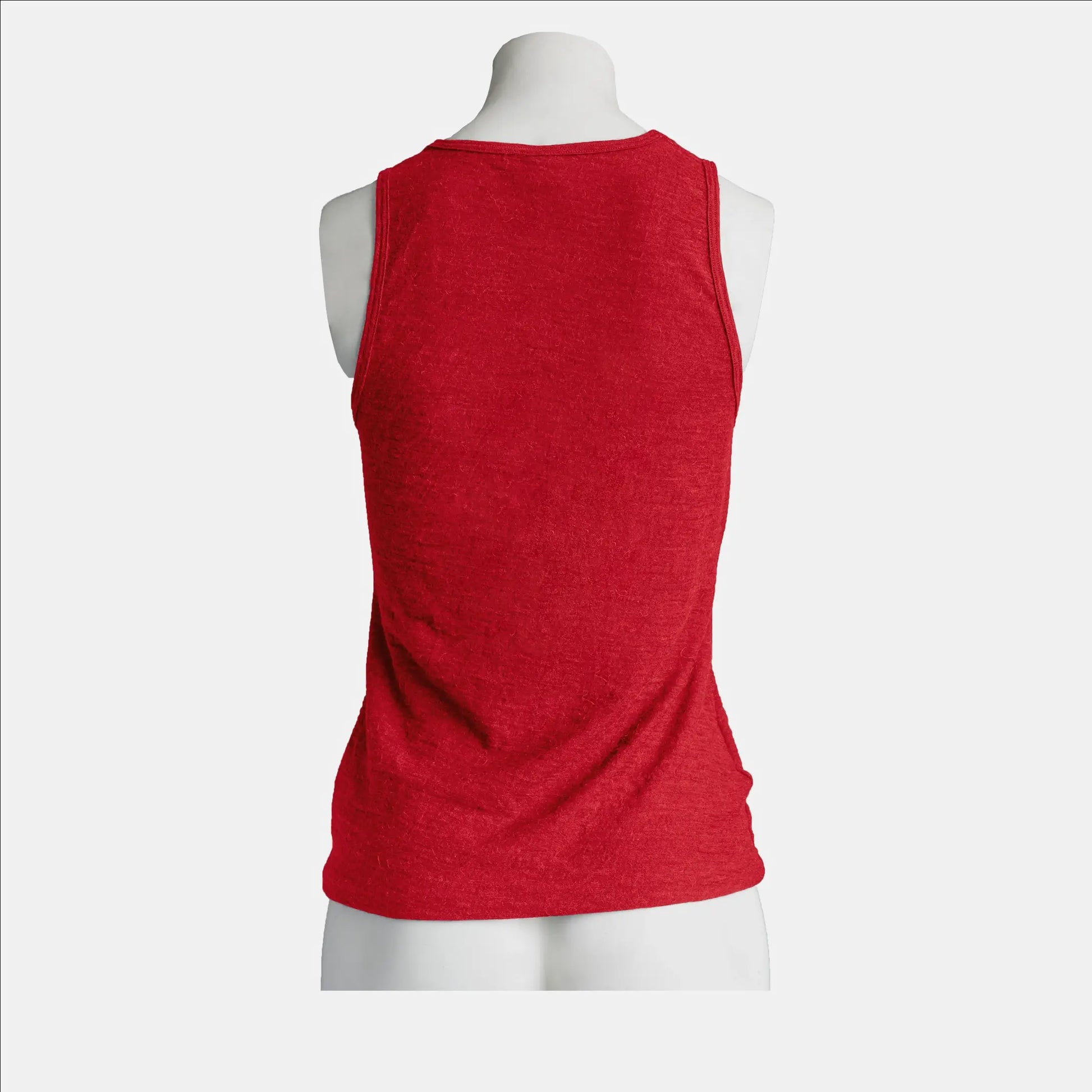 womens natural tank top ultralight color red