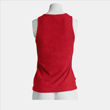 womens natural tank top ultralight color red