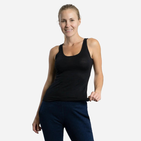 Women's Alpaca Wool Tank Top: 160 Ultralight