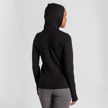 womens outdoor hoodie jacket full zip color black