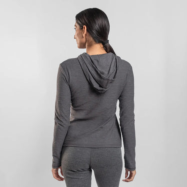 womens plastic free sun hoodie ultralight color gray