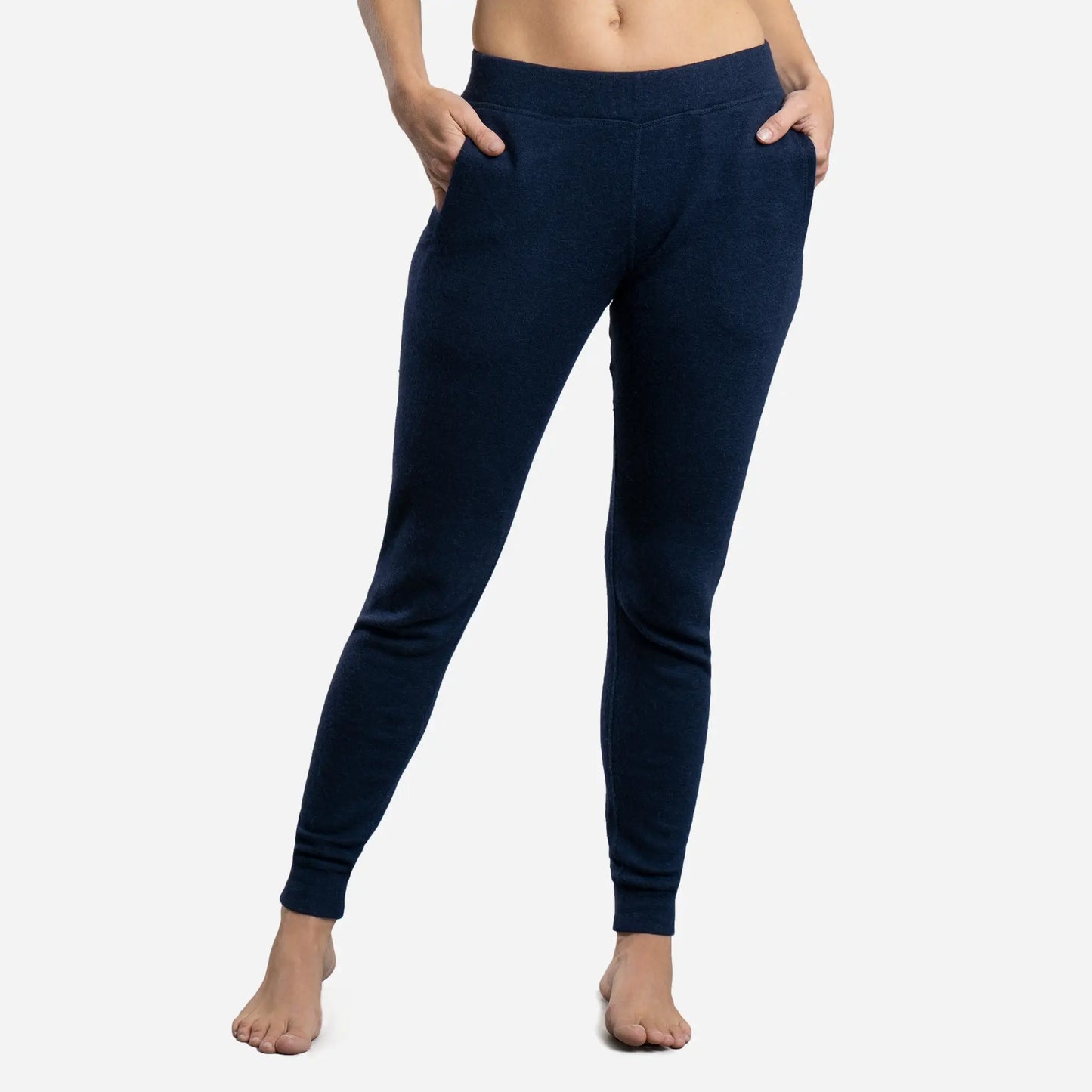 womens single origin joggers lightweight color navy blue