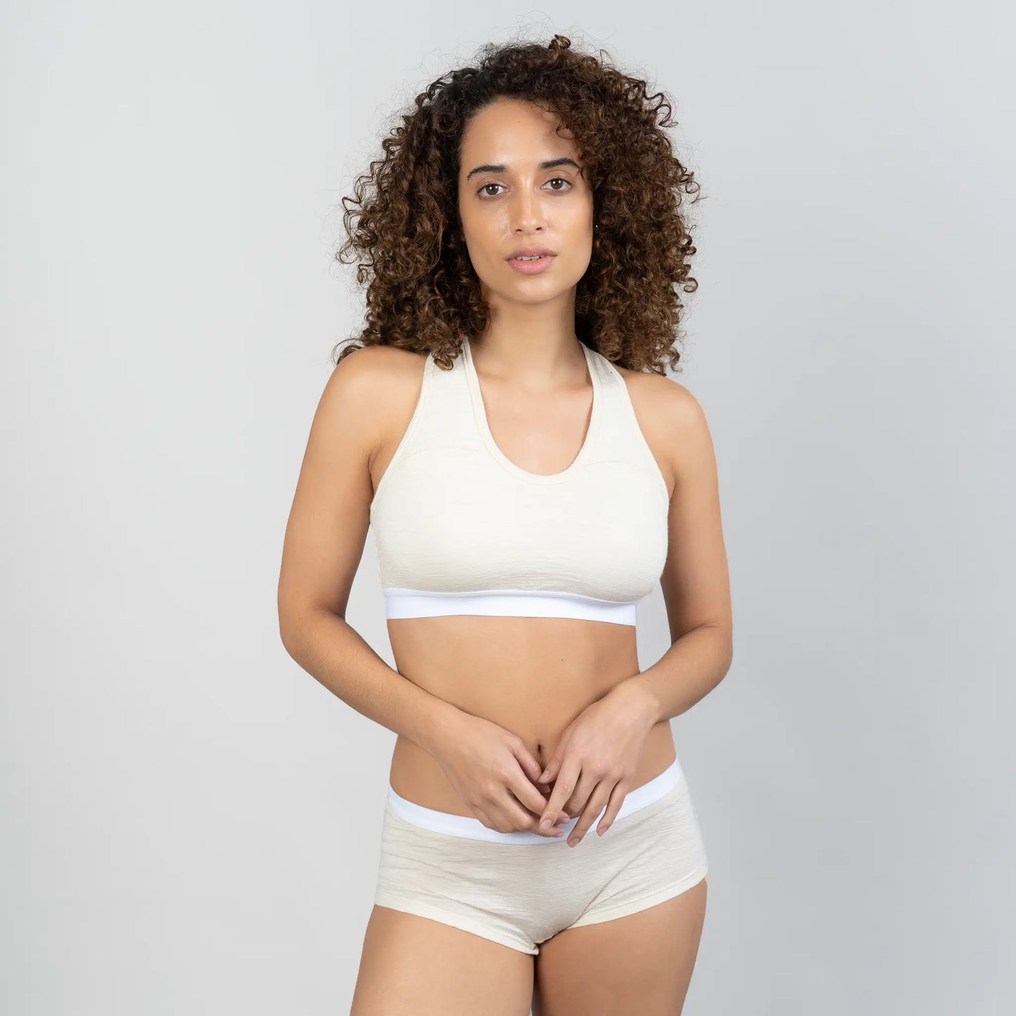 Women's Alpaca Wool Panties: 160 Ultralight color Natural White
