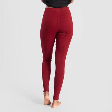 womens sustainable leggings lightweight color maroon