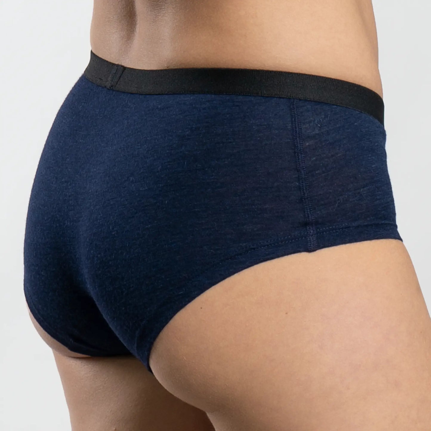 Women's Alpaca Wool Panties: 160 Ultralight color Navy Blue